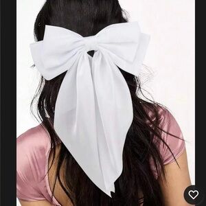 Elegant White Hair Bow for Women *Several Colors Available *